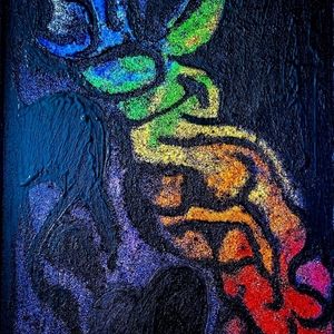 Beautiful glitter/sand Textured painting